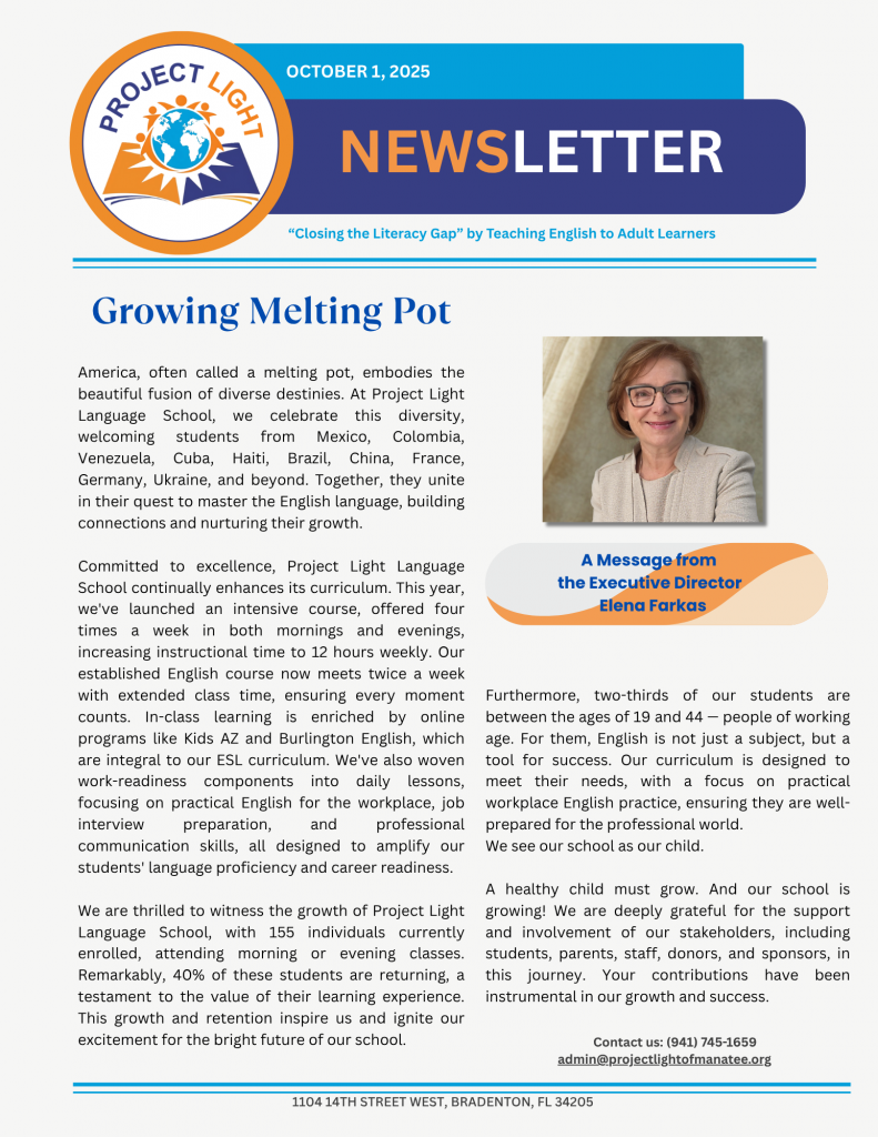 Newsletter - October 1, p1