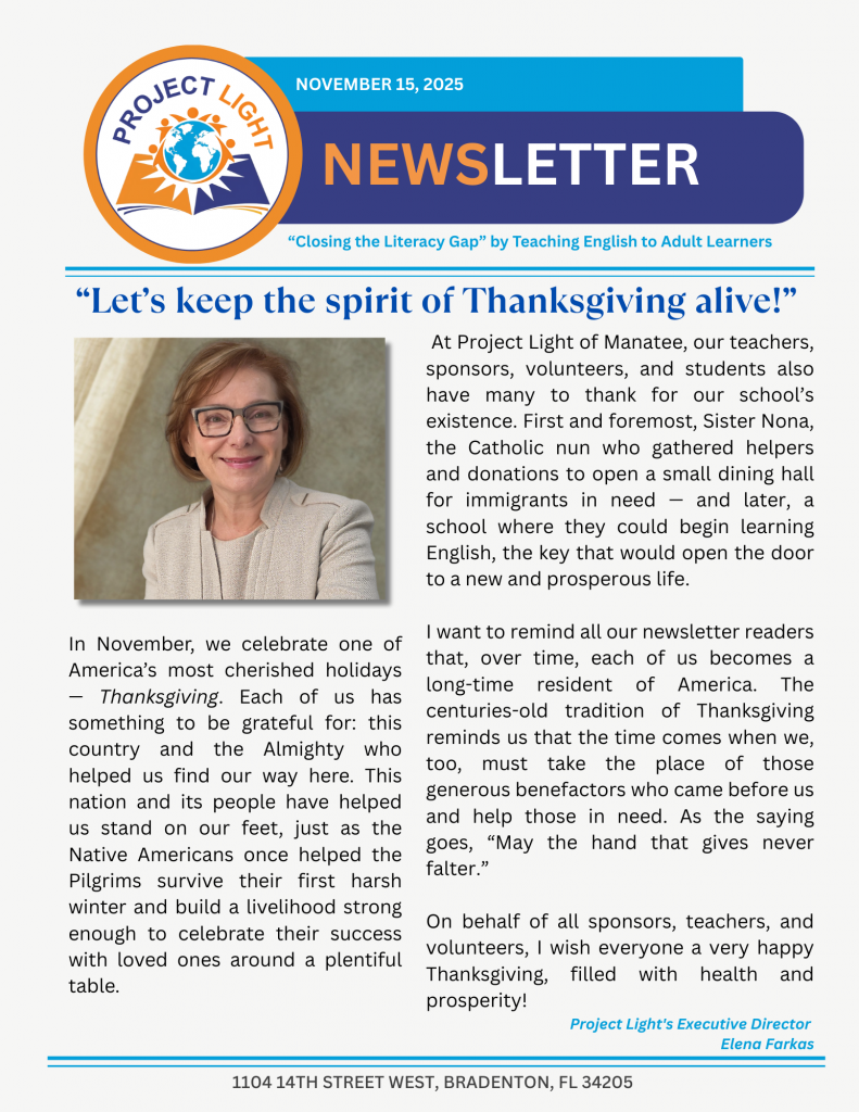 newsletter Nov 15, 2025 page 1