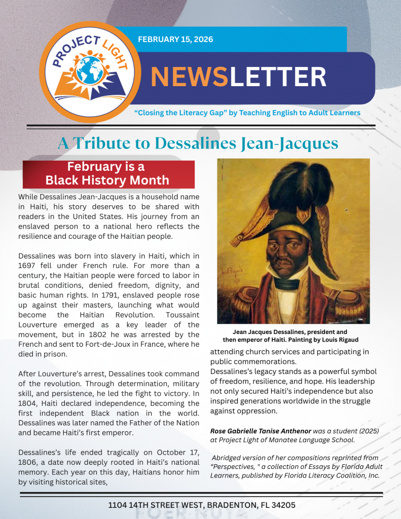 February 15, 2026 Newsletter, page 1