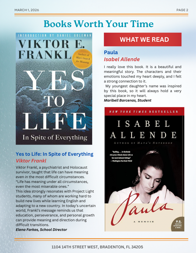 March 1, 2026 Newsletter, page 2