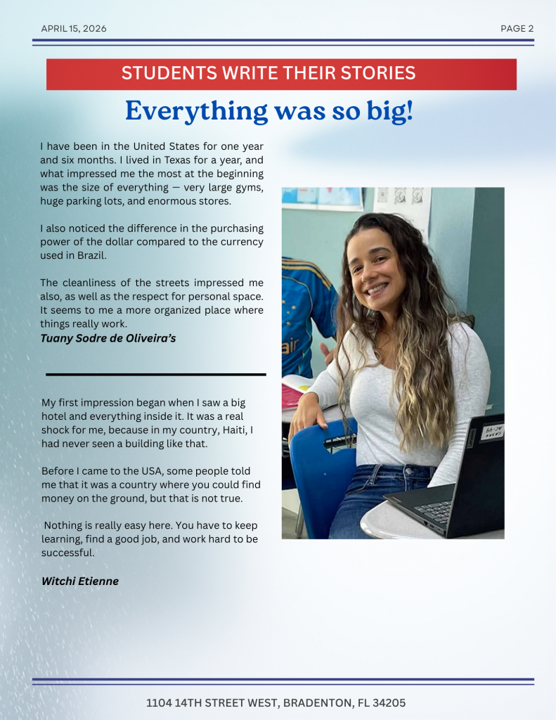 April 15, 2026 Newsletter, page 2