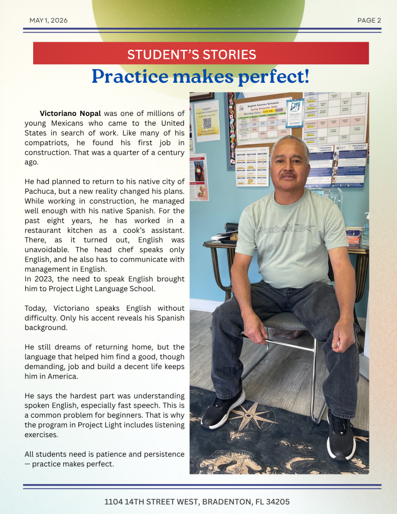 May 1, 2026 Newsletter, page 2