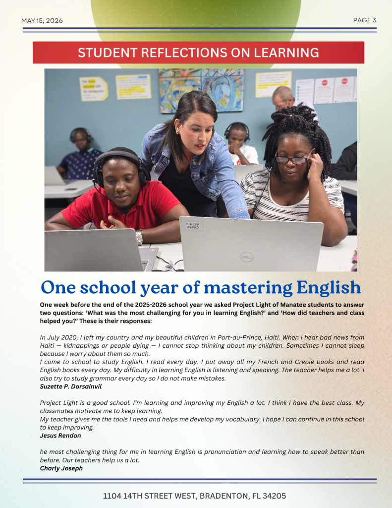 May 15, 2026 Newsletter, page 3