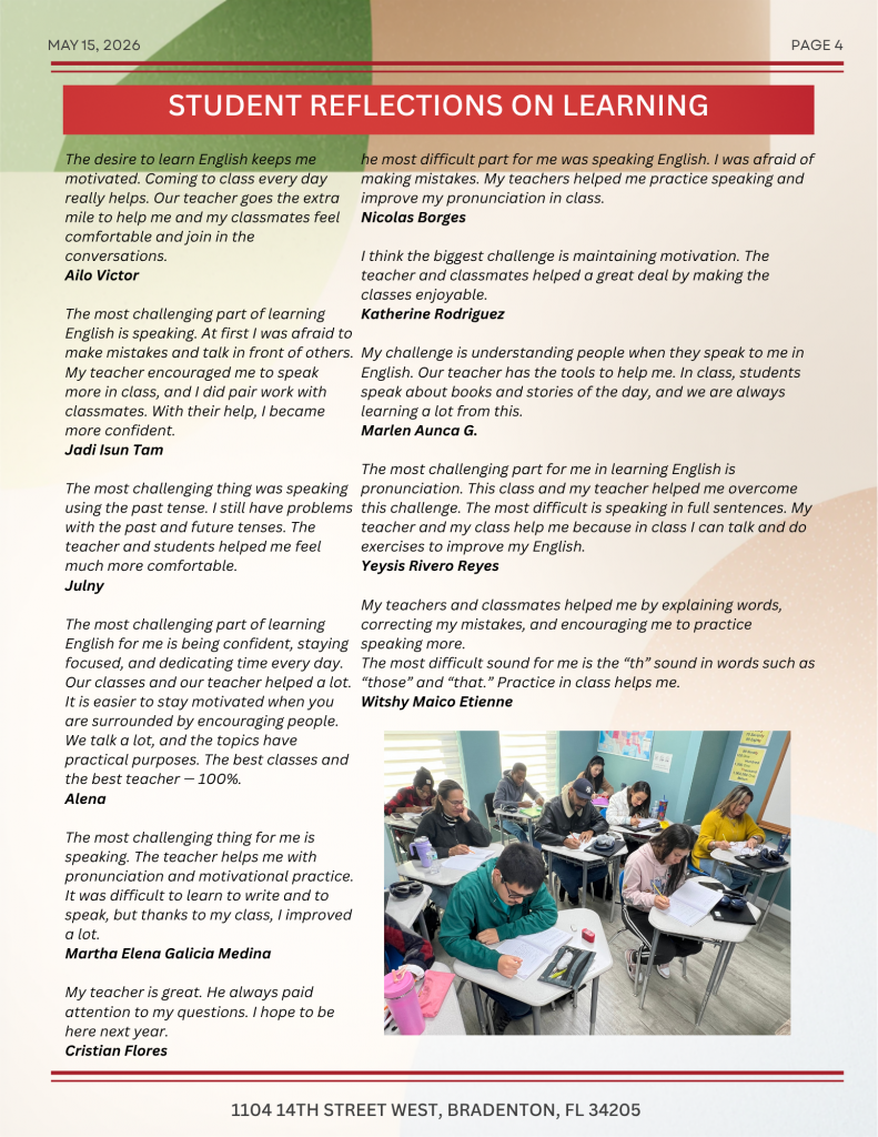 May 15, 2026 Newsletter, page 4