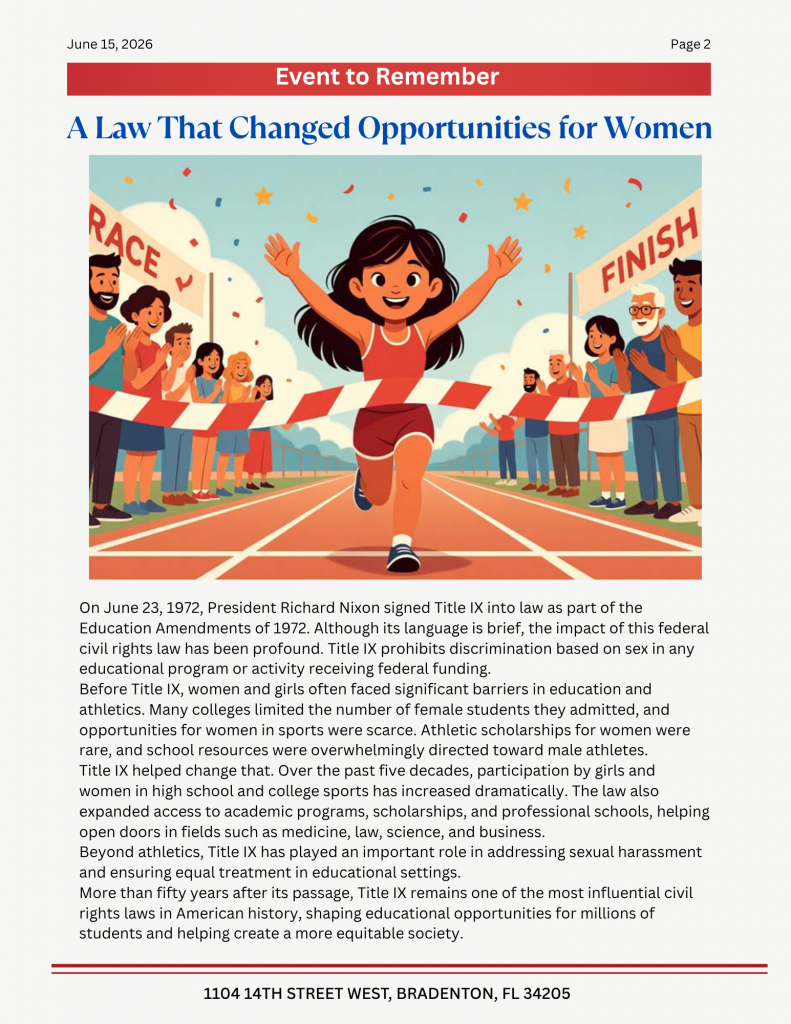 June 15, 2026 Newsletter, page 2