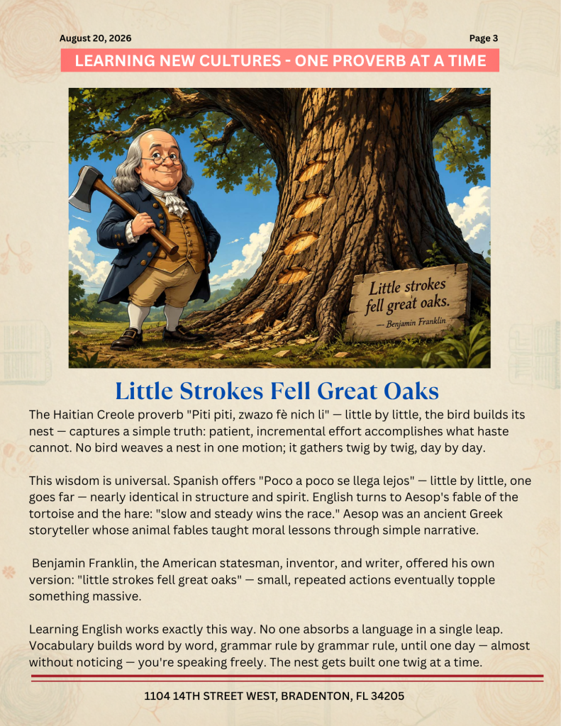 August 15, 2026 Newsletter, page 3